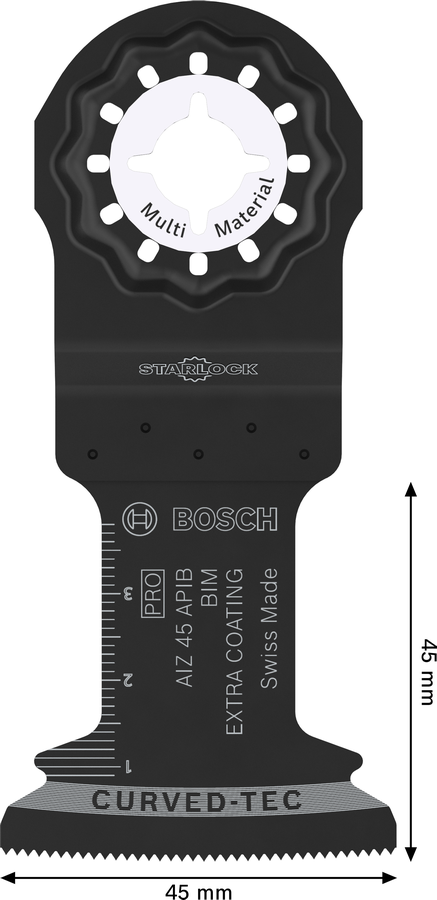 BoschPRO AIZ 45 APIB 直切刀片，45x45 毫米。